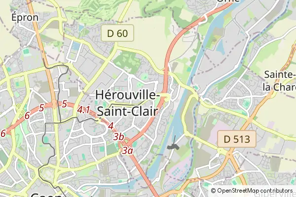 Karte Hérouville-Saint-Clair