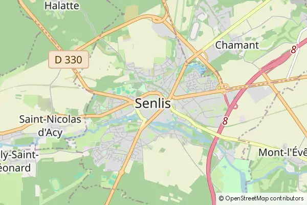 Karte Senlis