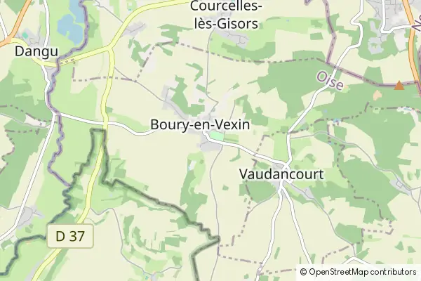 Karte Boury-en-Vexin