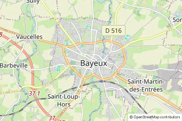 Karte Bayeux