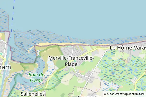 Karte: Merville-Franceville-Plage • © OpenStreetMap contributors Karte Merville-Franceville-Plage