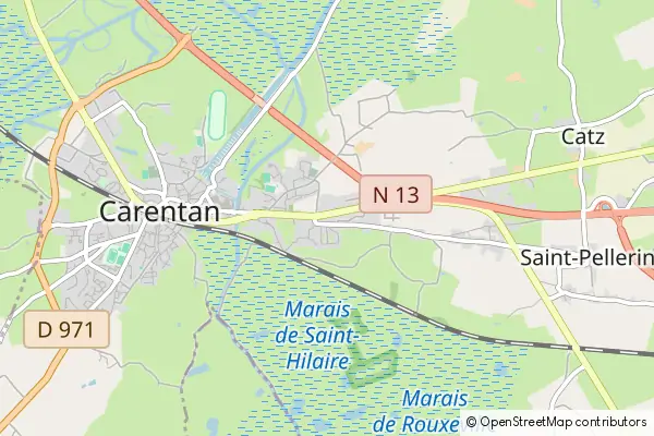 Karte Saint Hilaire Petitville