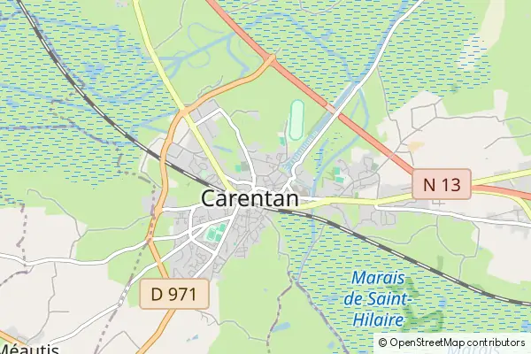 Karte Carentan-les-Marais