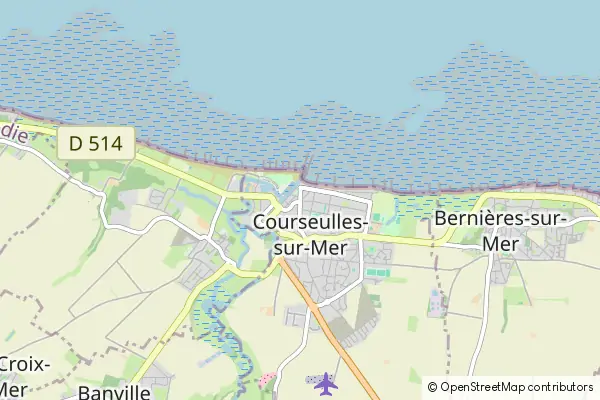 Karte Courseulles-sur-Mer