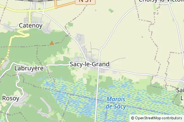 Karte Sacy-le-Grand