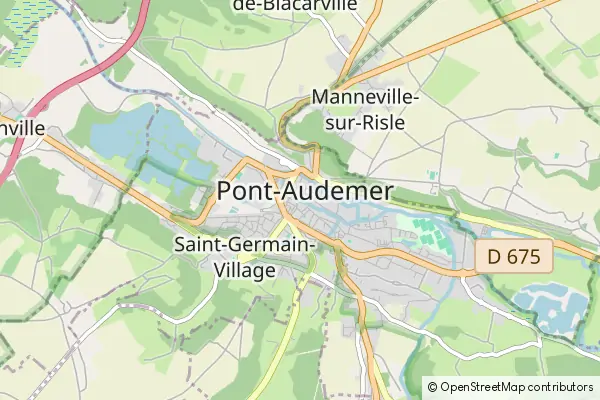 Karte Pont-Audemer