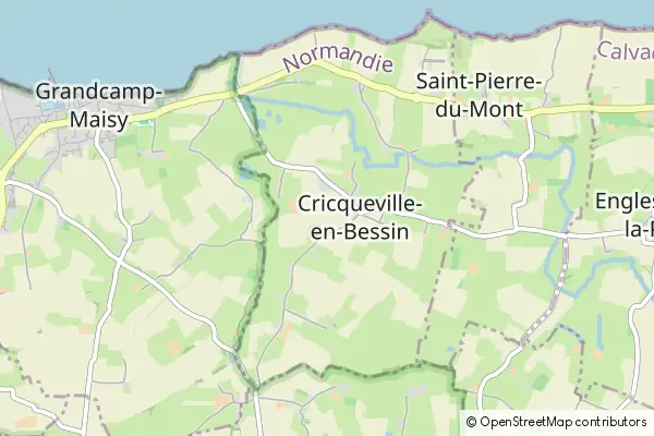 Karte Cricqueville-en-Bessin