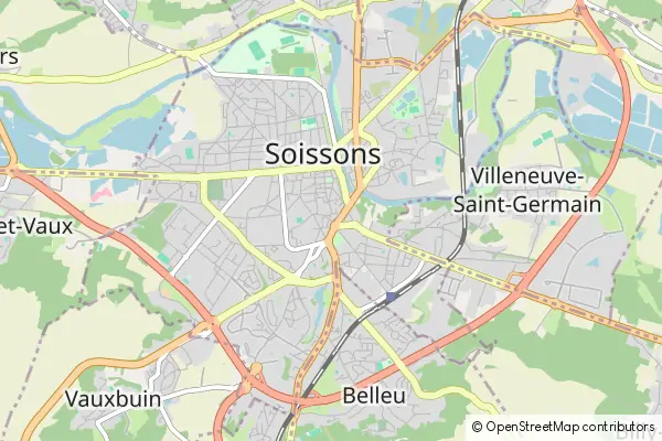 Karte Soissons