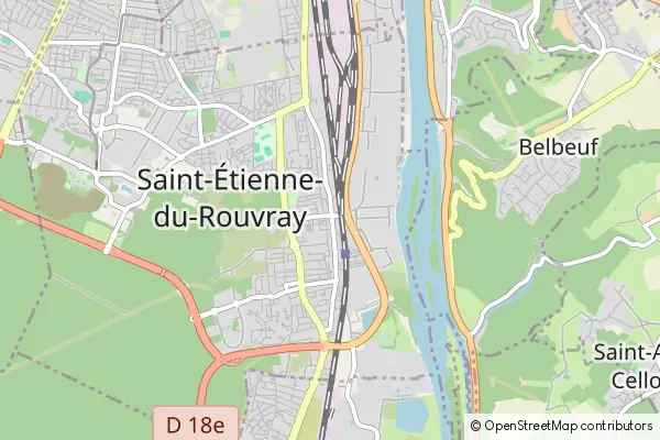 Karte Saint-Étienne-du-Rouvray