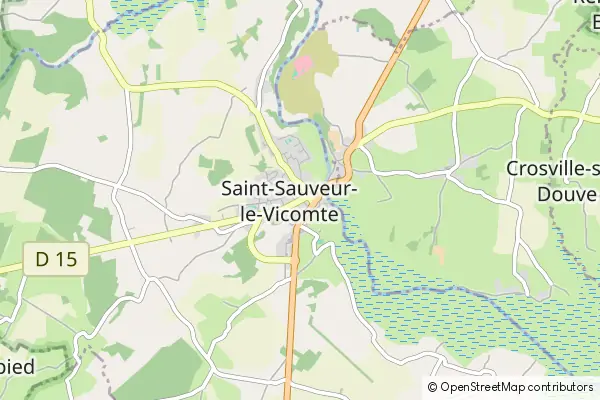 Karte Saint-Sauveur-le-Vicomte