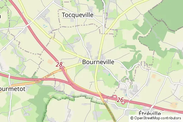 Karte Bourneville