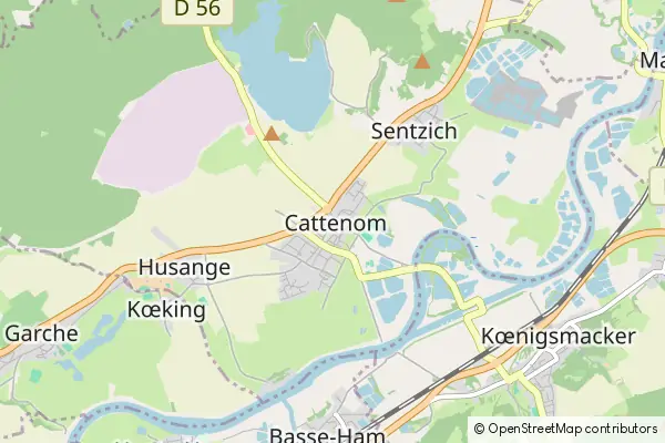 Karte Cattenom