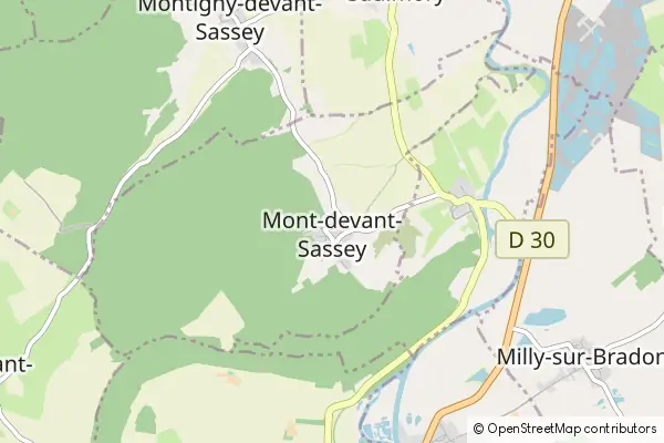 Karte Mont-devant-Sassey