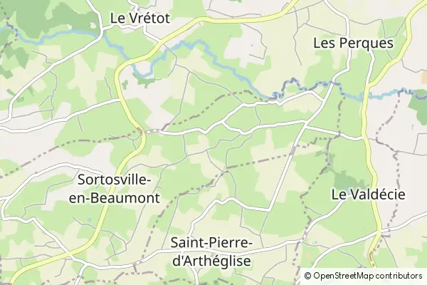 Karte Sortosville-en-Beaumont