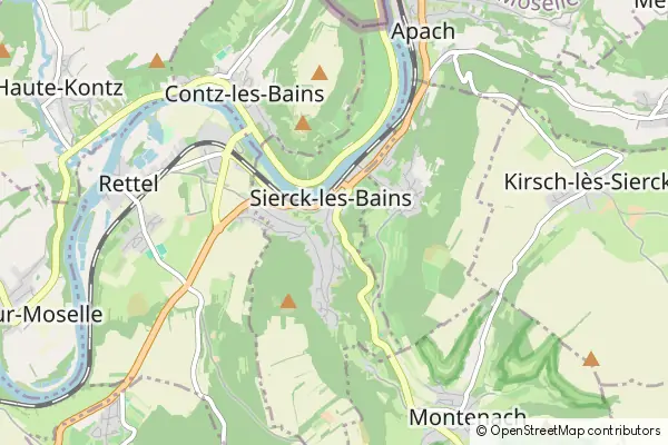 Karte Sierck-les-Bains