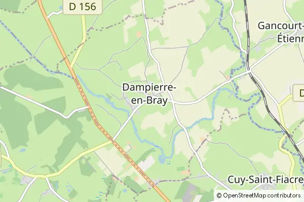 Karte Dampierre-en-Bray