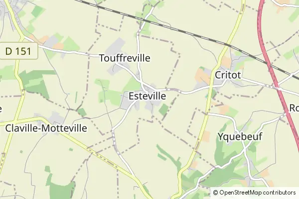 Karte Esteville