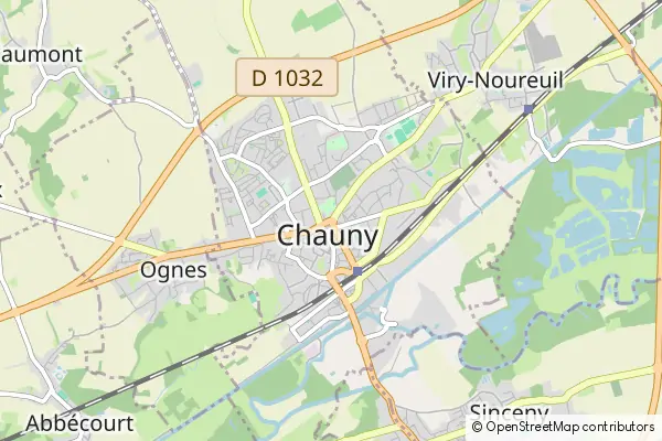 Karte Chauny