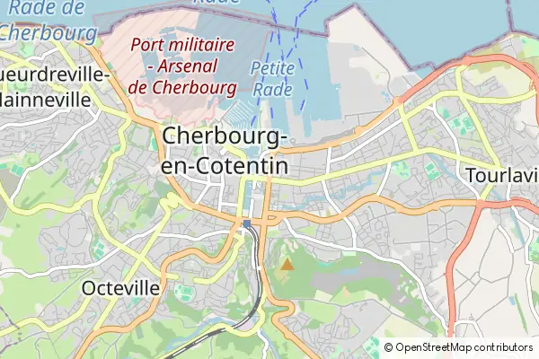 Karte Cherbourg-Octeville