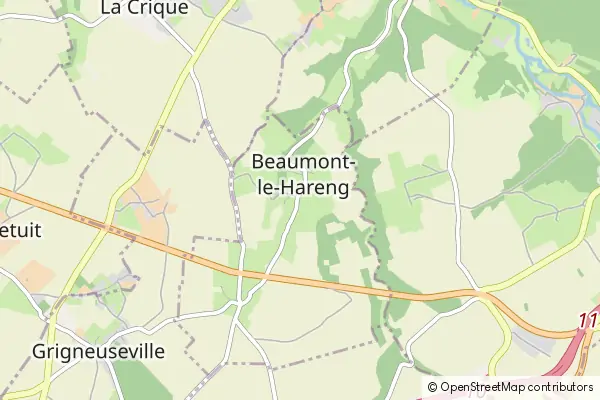 Karte Beaumont-le-Hareng