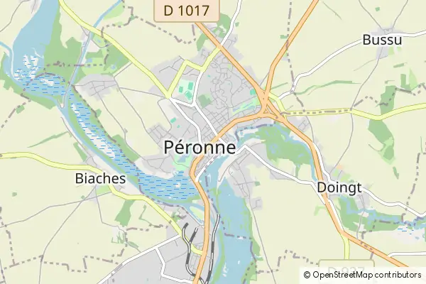 Karte Péronne