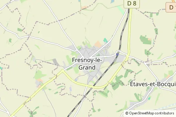 Karte Fresnoy-le-Grand