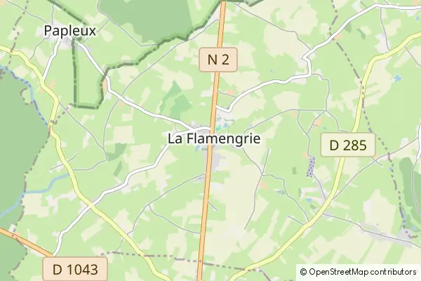 Karte La Flamengrie