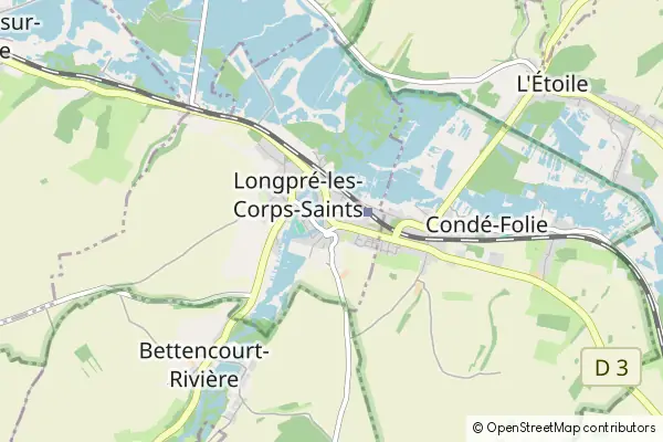 Karte Longpré-les-Corps-Saints