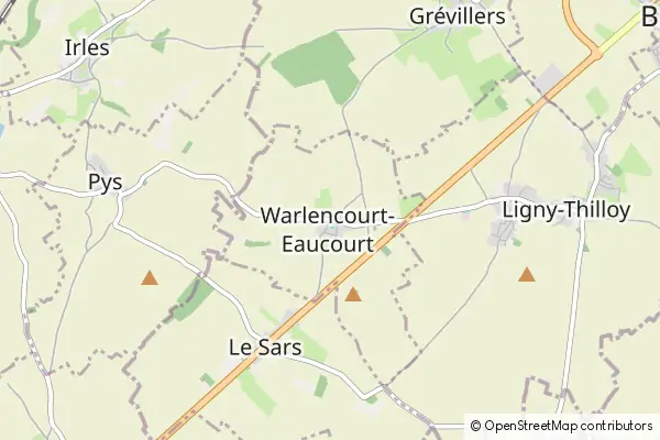 Karte Warlencourt-Eaucourt