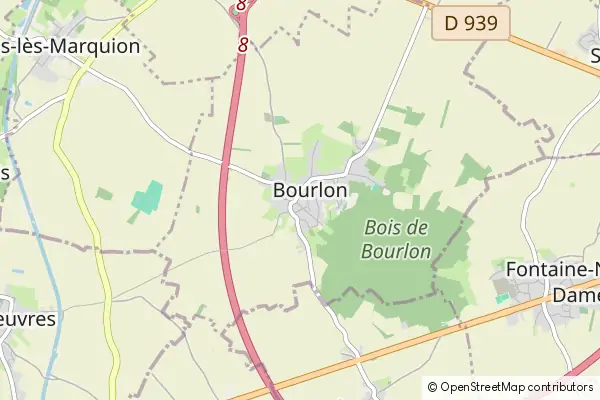 Karte Bourlon