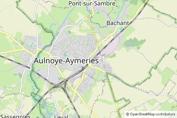 Karte Aulnoye-Aymeries