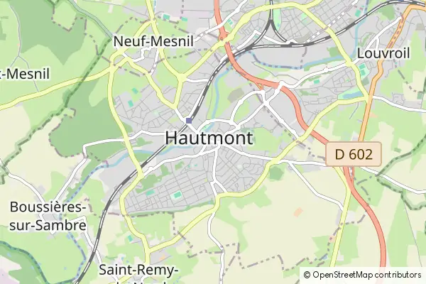 Karte Hautmont