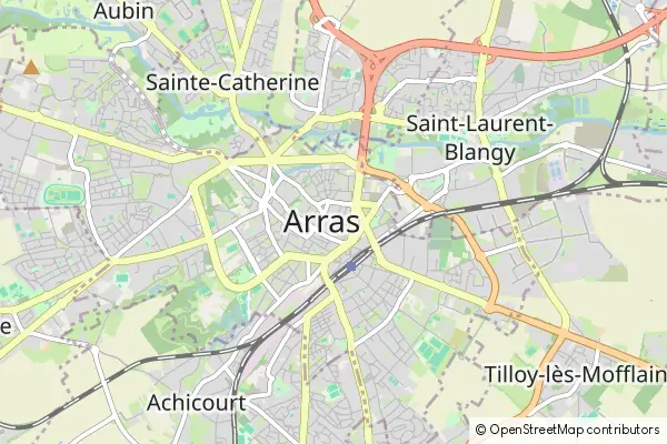 Karte Saint-Nicolas-lez-Arras