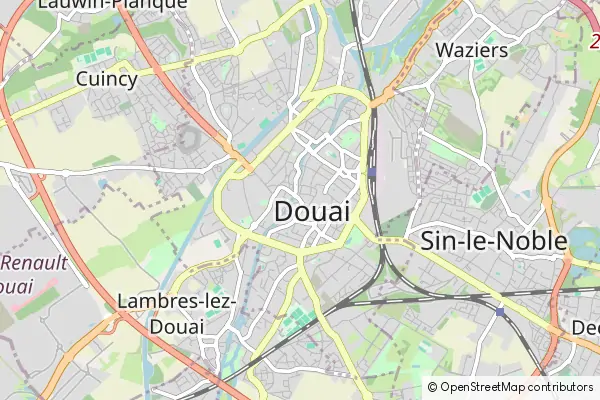 Karte Douai