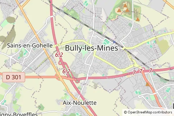 Karte Bully-les-Mines