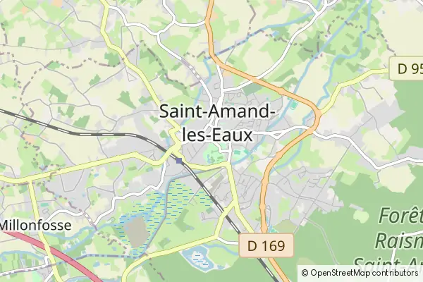 Karte Saint-Amand-les-Eaux