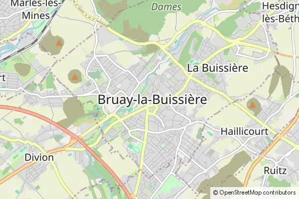 Karte Bruay-la-Buissière