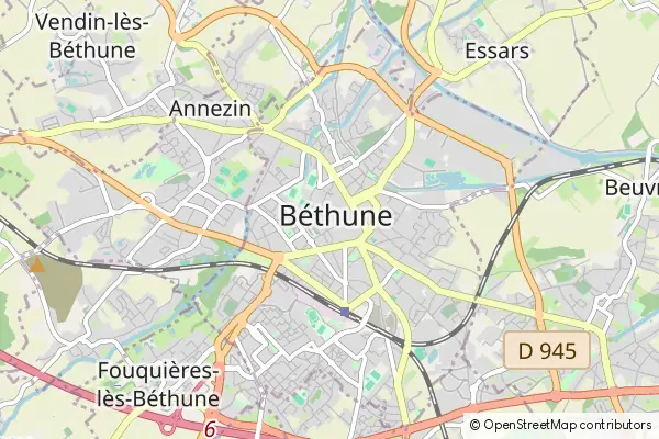 Karte Béthune