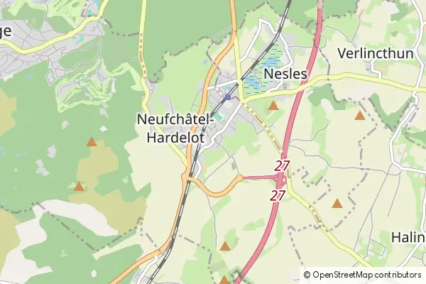 Karte Neufchâtel-Hardelot