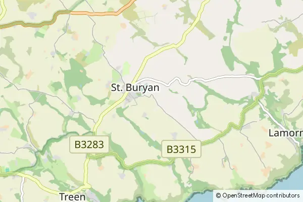 Karte St Buryan