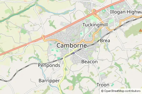 Karte Camborne