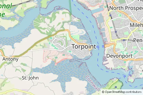 Karte Torpoint