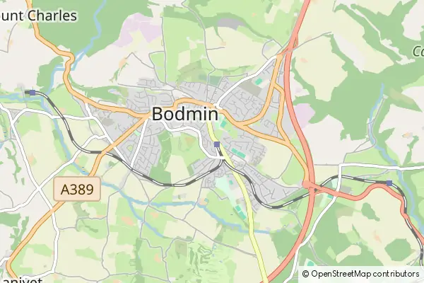 Karte Bodmin