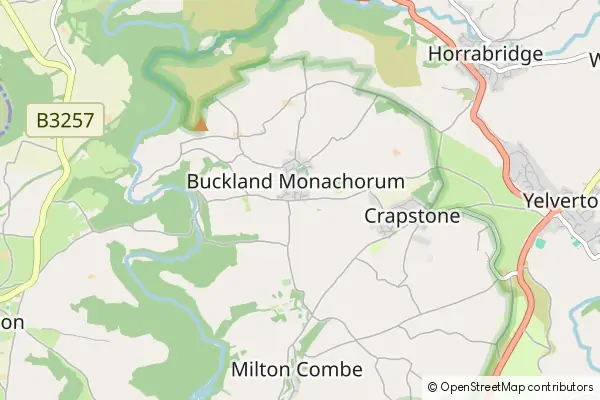 Karte Buckland Monachorum