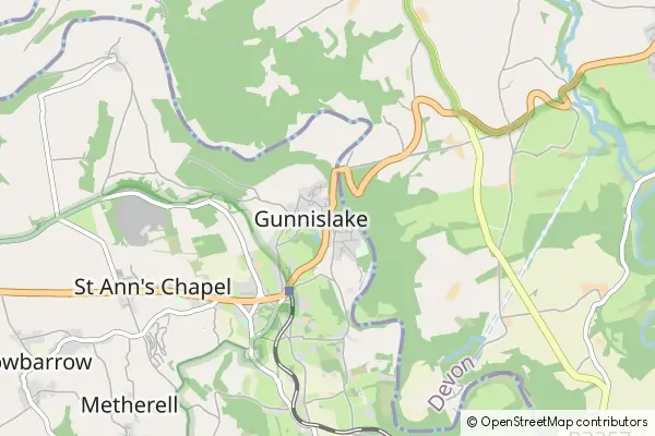 Karte Gunnislake