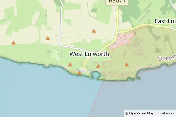 Karte West Lulworth