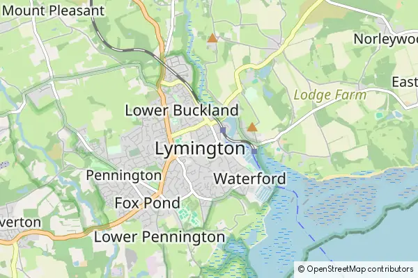 Karte: Lymington • © OpenStreetMap contributors Karte Lymington