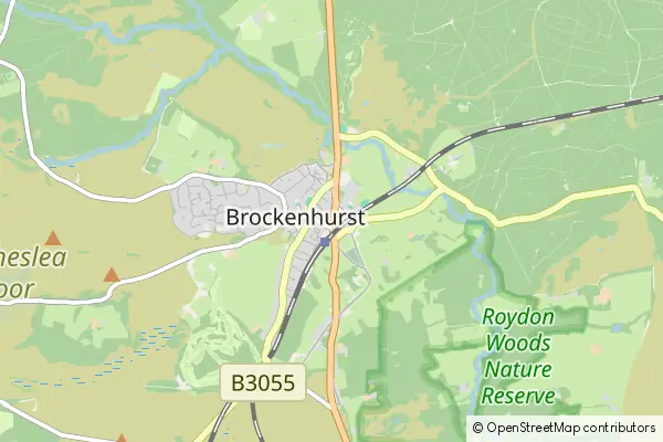 Karte Brockenhurst
