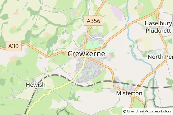 Karte Crewkerne