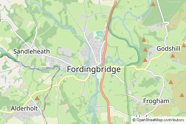 Karte Fordingbridge